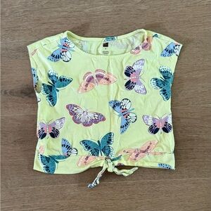 Tea Collection butterfly crop top size 8